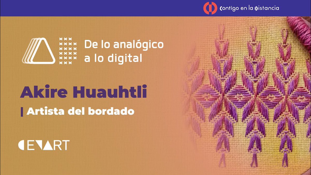 cmm_cenart's tweet photo. #CMMRecovery: 🪡 Vuelve a ver esta cápsula de los foros #DeLoAnalógicoALoDigital en donde presentamos aa la artista Akire Huauhtli.

Conoce más sobre su trabajo y sobre cómo sus saberes están directamente relacionados con las tradiciones familiares.

https://t.co/oofmM5W9XW https://t.co/robjnMH4Iu