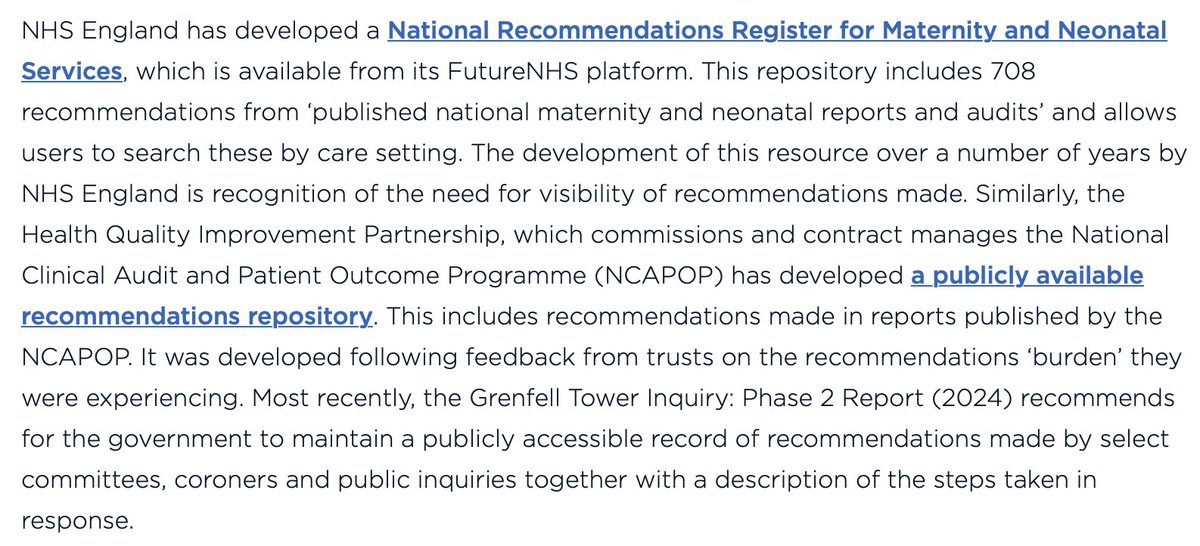Great to see <a href="/HQIP/">Healthcare Quality Improvement Partnership</a> getting a mention in this key recent <a href="/theHSSIB/">Health Services Safety Investigations Body (HSSIB)</a> publication! 👏 This is very positive indeed! <a href="/Chris_Gush/">Chris Gush</a> <a href="/svig2/">Stella Vig #NHS</a> #NCAPOP