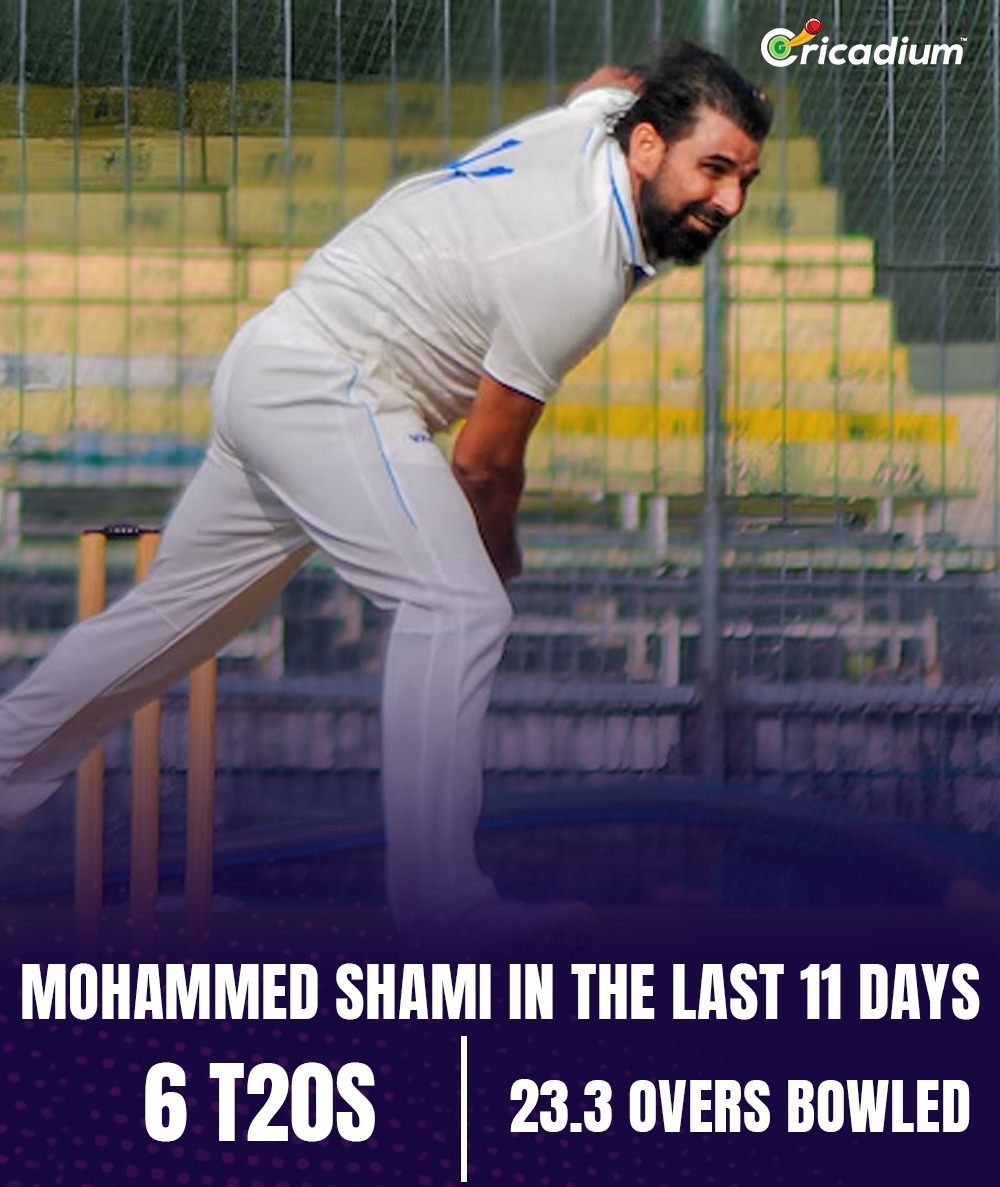 Cricadium's tweet photo. 🚀 Should he be on the next flight to Australia? 🛫
#ShamiReturns #TeamIndia #Australia #Cricket #AUSvsIND https://t.co/YG0Gj1dHEh