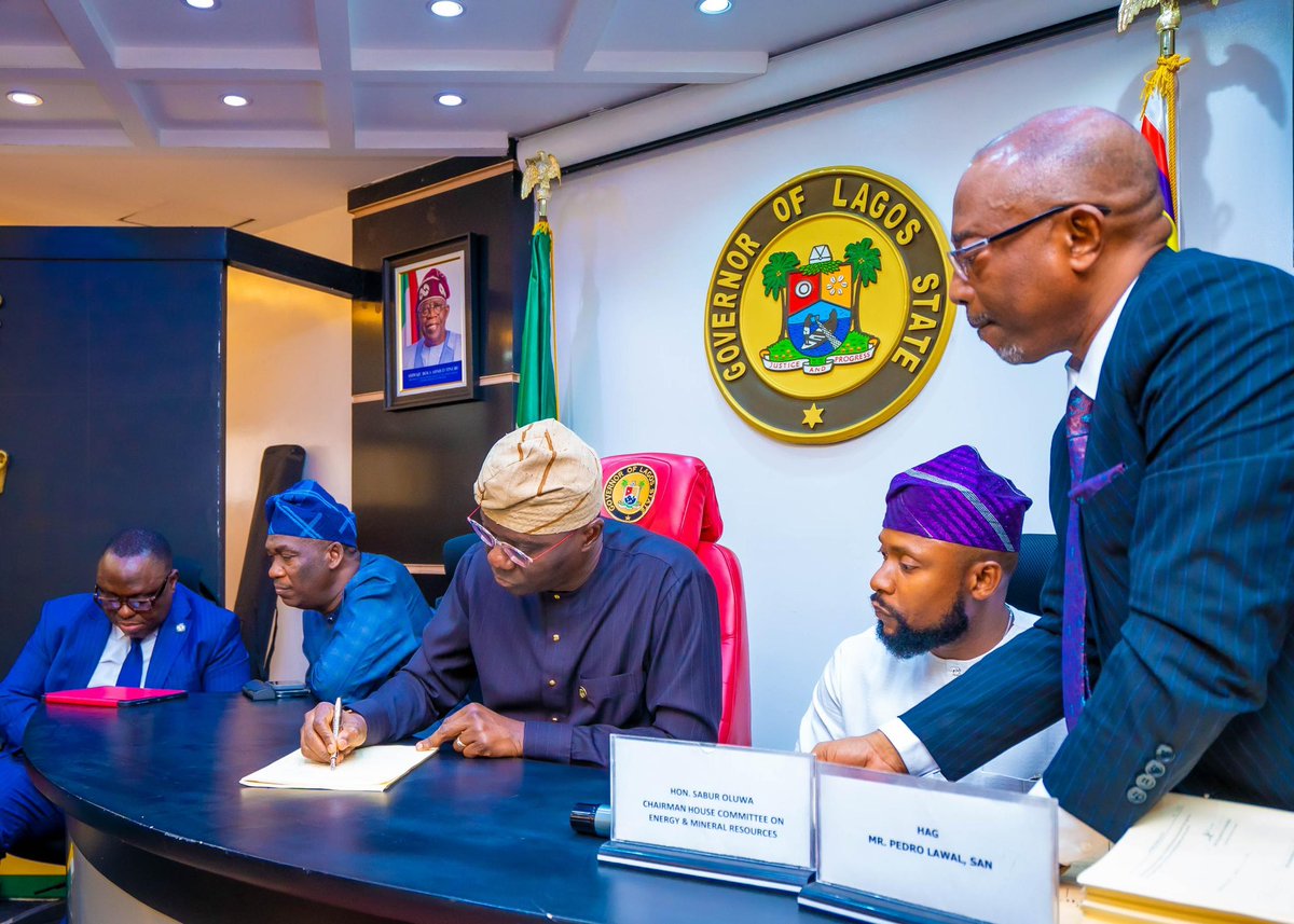 jidesanwoolu's tweet photo. Today, I officially signed the Lagos Electricity Bill 2024 into law. 

This new legislation tackles the ongoing challenges in our energy sector, aiming to promote economic growth, enhance quality of life, and ensure energy equity for all Lagosians.

The law establishes a regulated electricity market that will provide affordable, reliable, and sustainable power. It encourages the use of diverse energy sources, fosters investment and innovation, and focuses on electrifying underserved areas.

To support these goals, the law creates key institutions such as the Lagos State Electricity Regulatory Commission and the Lagos Independent System Operator. Special funds will be allocated for electrification projects and community development, while also protecting consumer interests and encouraging competition.

With this law, we take a significant step towards eliminating the electricity blackouts that have affected our state for too long. This journey began back in 2021 when we launched the Lagos State Electricity Policy in preparation for this moment. We took our time to avoid repeating past mistakes and developed a comprehensive law that addresses our electricity challenges more effectively.

Our aim is to ensure that every resident in Lagos has access to electricity that is reliable and affordable.