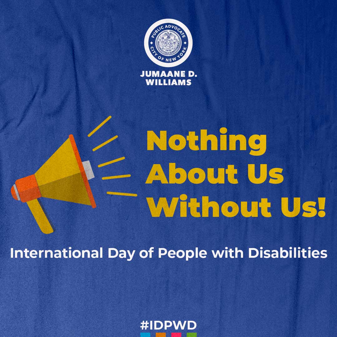 On International Day of People with Disabilities, a rallying cry of the #DisabilityRights movement still resonates: Nothing about us without us.

This #IDPWD2024, the world will amplify disability-led efforts for a more accessible, sustainable future. We must all join that fight.