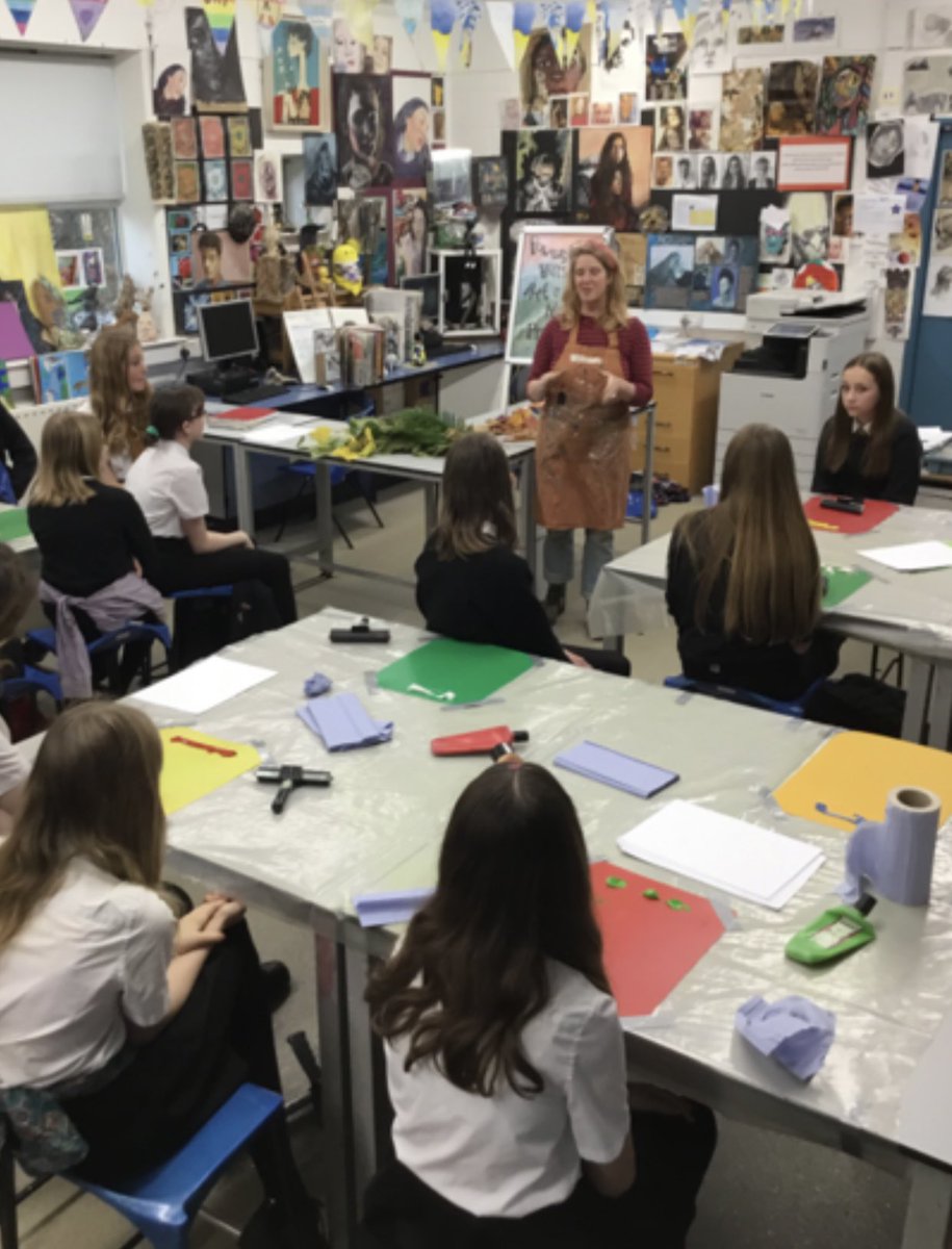 We ❤️Art! We enjoyed a screen printing workshop with Artist Sarah Butterworth exploring natural forms - some amazing work was produced. 🖼️👏