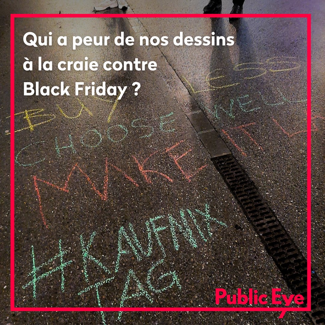 Public Eye (@publiceyesuisse) on Twitter photo #BlackFriday (update) : les membres du groupe régional bernois de Public Eye ont été contrôlés par la police lors d’une action de dessin à la craie pour protester contre la surconsommation #Kaufnixtag 😠 Mais nous ne nous laissons pas intimider #droitdemanifester <a href="/Amnesty_Suisse/">Amnesty Suisse</a> #BlackFriday (update) : les membres du groupe régional bernois de Public Eye ont été contrôlés par la police lors d’une action de dessin à la craie pour protester contre la surconsommation #Kaufnixtag 😠 Mais nous ne nous laissons pas intimider #droitdemanifester <a href="/Amnesty_Suisse/">Amnesty Suisse</a>