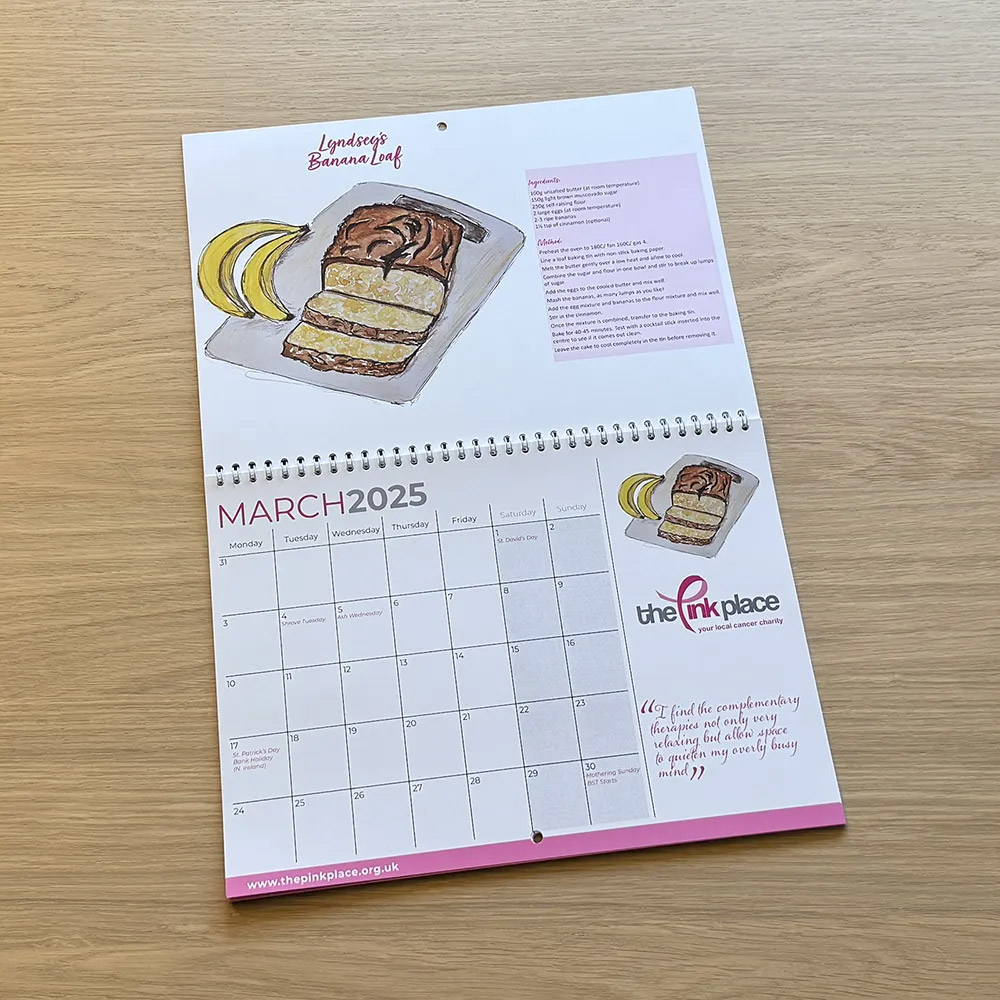 Inspired by our wonderful baking volunteers, the Pink Place 2025 Charity Calendar is now available to buy at The Orchard, or online via our website.

🎄🎁 A wonderful looking Christmas gift that helps a local charity - WIN-WIN 💖

thepinkplace.org.uk/product/charit…