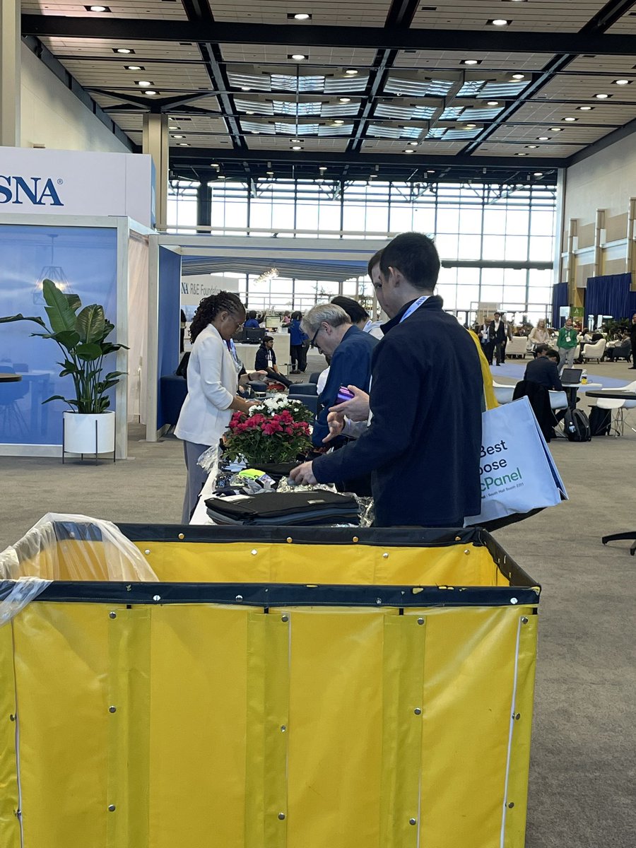 Sena_B_Leach's tweet photo. We’re assembling cold weather kits for local kids in the Connections Center. Stop by and lend a hand!  #RSNA2024 #GivingTuesday2024 https://t.co/eq6eB27S3n
