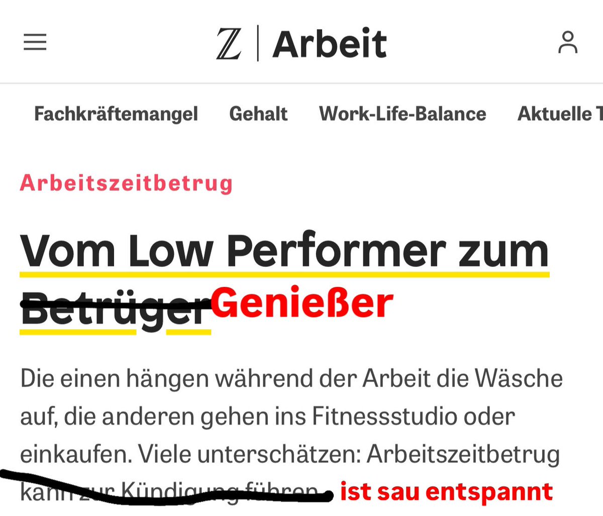 kleine Korrektur