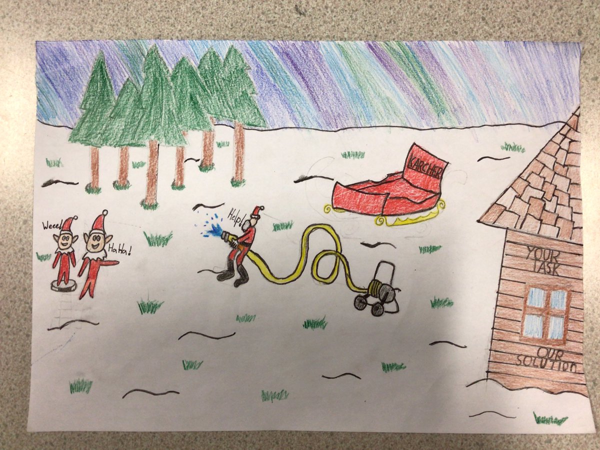 Y6AH have been involved in a wonderful opportunity to create a Christmas advertisement for the local company, Karcher. The winning design will be displayed on a billboard in Reddish next week!