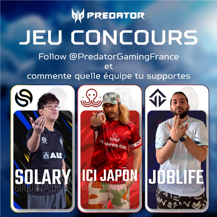 JEU CONCOURS ! 
Ton Helios Neo 16 aux couleurs de ton équipe préférée, c'est maintenant ! Avec <a href="/SolaryTV/">Solary</a> <a href="/icijaponesport/">Ici Japon Corp. Esport</a> et <a href="/JoblifeEsport/">Joblife</a>. 
Tirage au sort lundi prochain. Bonne chance à tous !