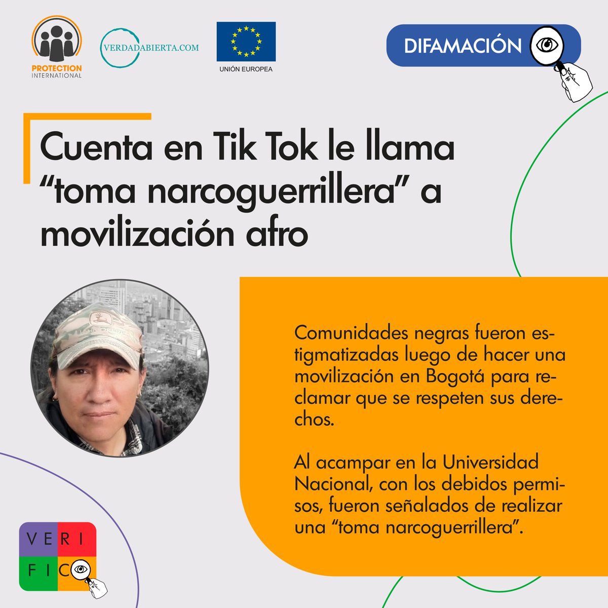 A principios de octubre, comunidades afrodescendientes de diferentes regiones del país se reunieron en Bogotá para hacerle exigencias al gobierno nacional. Esa movilización fue calificada de "toma narcoguerrillera" y en #VERIFICO le pusimos la lupa. Leer: bit.ly/49jBGkR.
