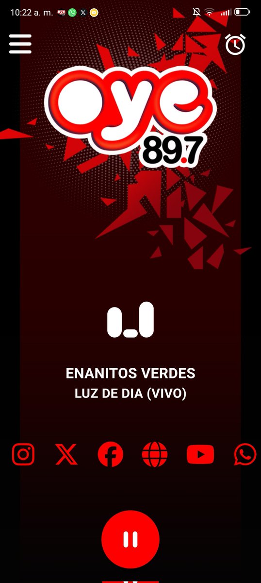 ExaRebeldes's tweet photo. Escuchando #LuzDeDia de @EnanitosVerdes1 
En @Oye897  con @ArturoForzan1 
@jaidy_robles 
#RompeConTodo https://t.co/omEK9IaRWm