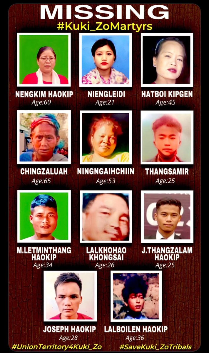 biak777's tweet photo. Below are Kuki_Zomi_Hmar missing for over a year, some for 6 months.
CM’s action on this:
❌ No press conference
❌ No tweets
❌ No deployment of forces, drones, or tracker dogs

 @EditorRajan @Iam_amby  @Paul_Koshy @majoramitbansal @sangbarooahpish @HansrajMeena @TribalArmy https://t.co/rMl5FecGZc