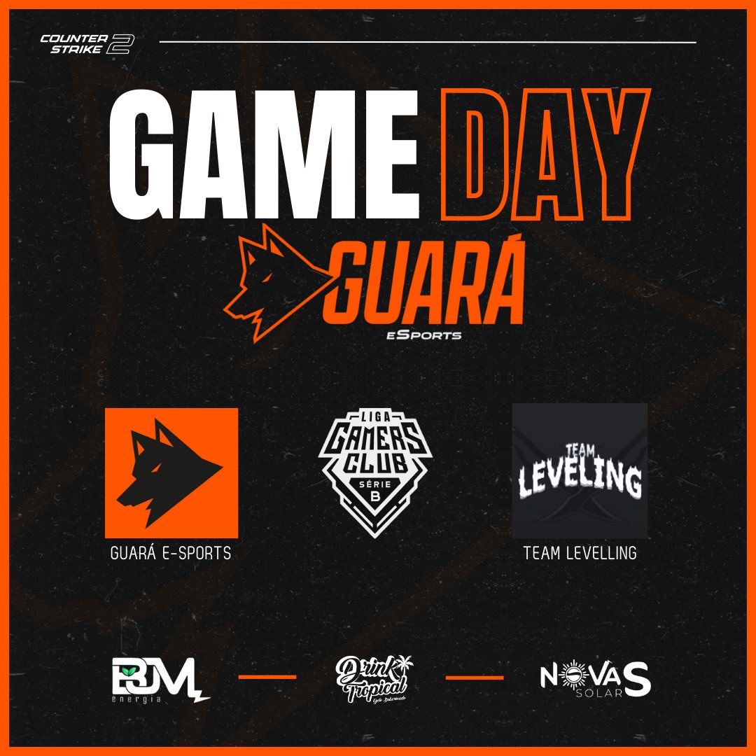 guaragg's tweet photo. Hoje tem dose dupla de Guará 🔥

👉 Às 16:00 pela Série B da @GamersClubCS, teremos nosso confronto contra a #TeamLevelling

👉 Às 20:30 nos Playoffs da ESEA League, vamos jogar contra a @x7Team_ 

Live: https://t.co/1tOkdxdvbw

#PraCimaGuará🦊🧡 https://t.co/W8nhjtoxl7