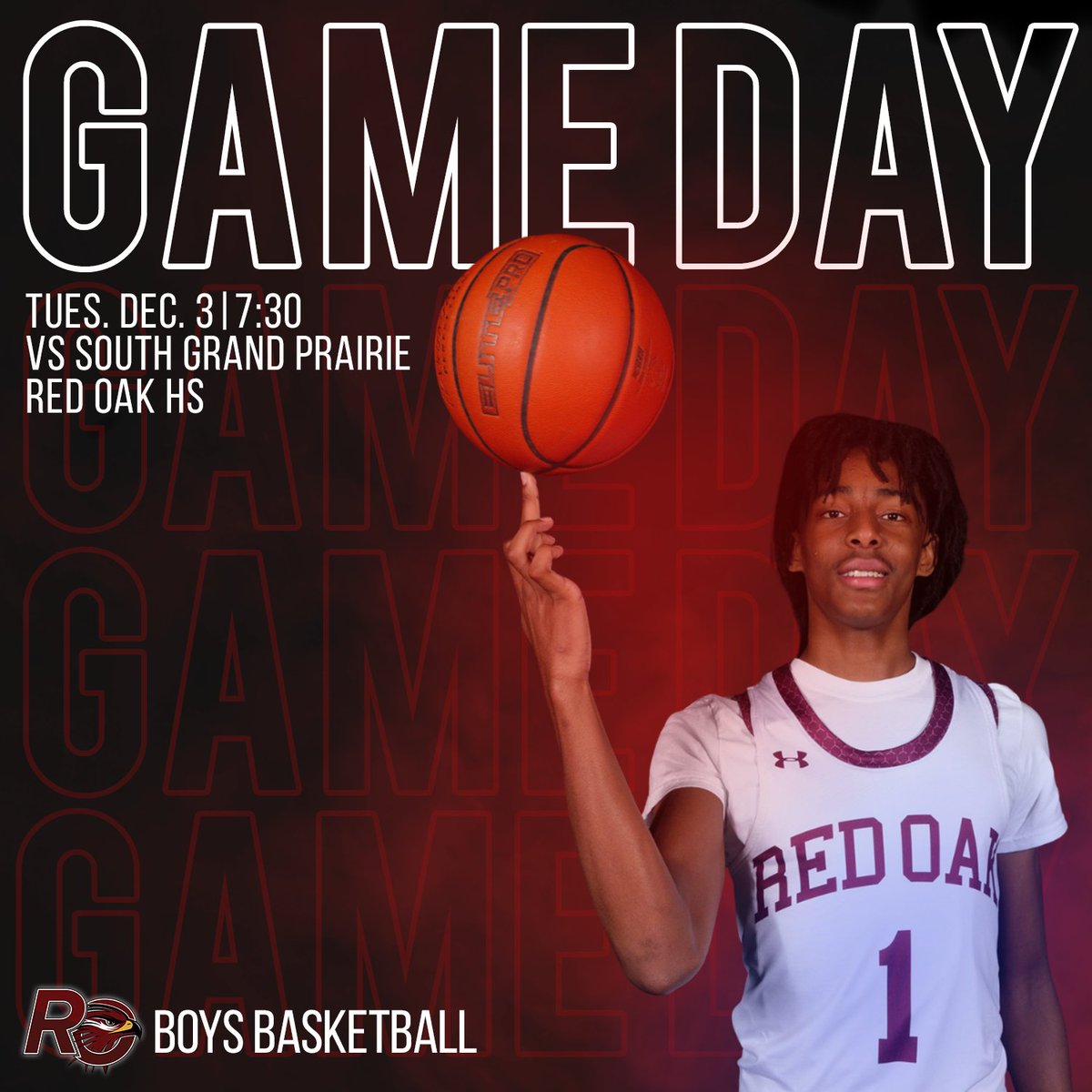roisdathletics's tweet photo. Come out and support your Hawks tonight! 🏀👏
📅 Tuesday, Dec. 3
📍 Red Oak HS
🏀 South Grand Prairie
⌚ 7:30
#hawknation
#hawkpride https://t.co/InJsYcyN0p