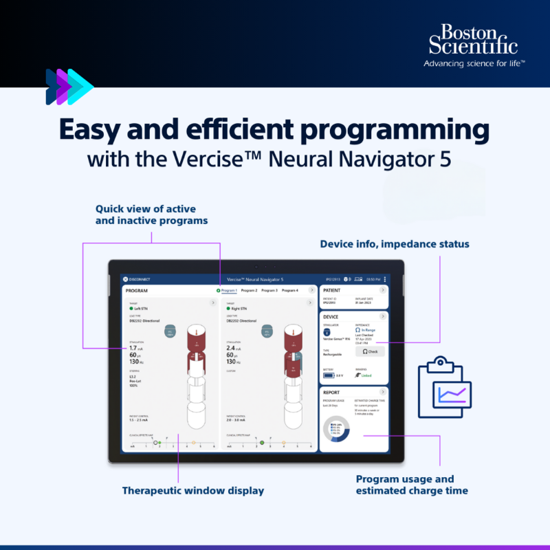 BSCEMEA_Neuro's tweet photo. 🧠 Introducing Vercise™ Neural Navigator 5 (#VN5) Software - now with CE mark. Experience personalised #DBS therapy with precise targeting¹ and reduced programming time². 
Learn more: https://t.co/FkEuJnoIIZ

#BSCEMEA #DeepBrainStimulation #ImageGuidedProgramming https://t.co/dJOfqB7dF7