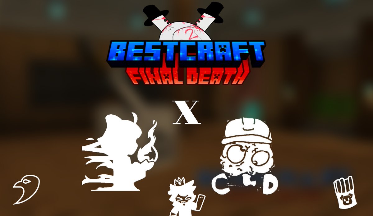 🔪💀 BestCraft Final Death 2️⃣ 🩸 (@bestcraftfd) on Twitter photo Para la segunda edición de #BestcraftFinalDeath estaremos colaborando con <a href="/OcraisylCompany/">Ocraisyl Company</a> y <a href="/CodeBotsStudios/">CodeBots Studios</a> para traer un evento de mayor calidad
Os damos la bienvenida a ambos estudios, esperemos que vosotros si sepáis cerrar la boca... 🔪 Para la segunda edición de #BestcraftFinalDeath estaremos colaborando con <a href="/OcraisylCompany/">Ocraisyl Company</a> y <a href="/CodeBotsStudios/">CodeBots Studios</a> para traer un evento de mayor calidad
Os damos la bienvenida a ambos estudios, esperemos que vosotros si sepáis cerrar la boca... 🔪