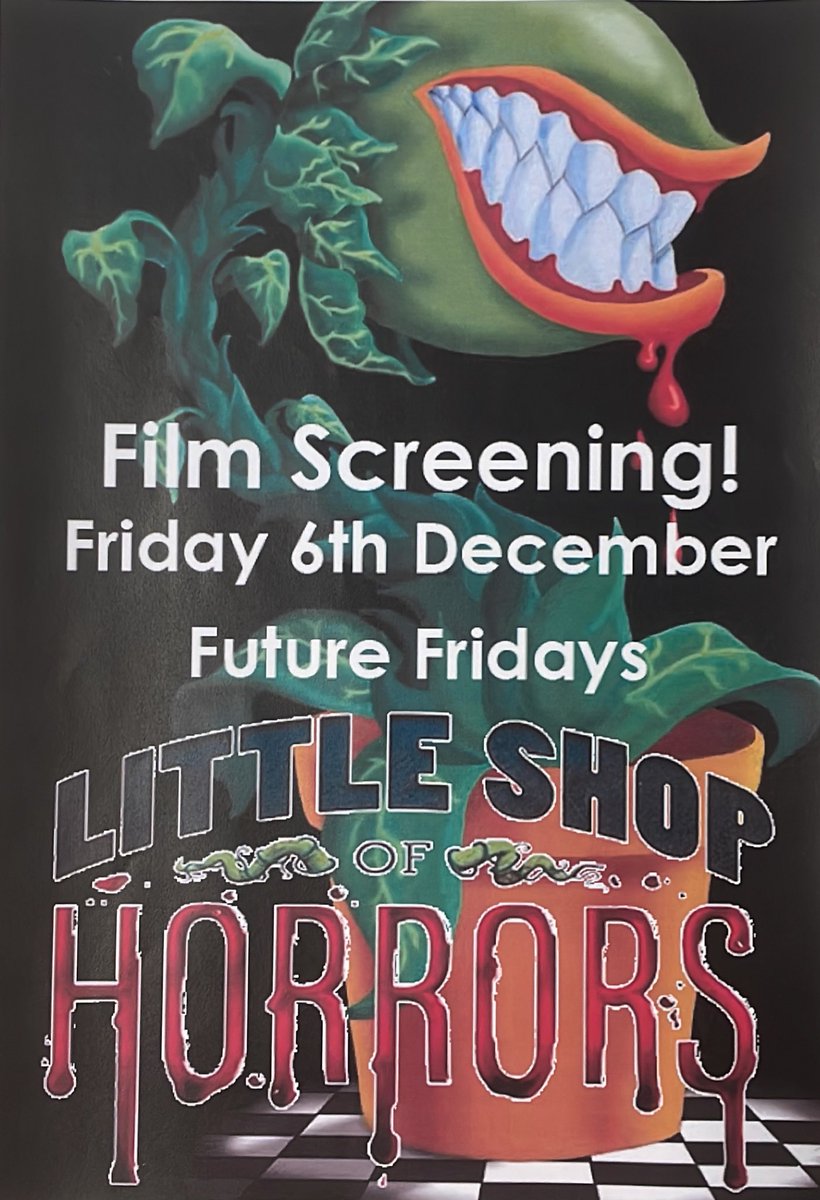 We are looking for dedicated individuals to be involved in this years school show⭐️
There will be a film screening during this week’s Future Fridays of🥁”Little Shop of Horrors”.
Come along to watch and find out more about the show 🎭 <a href="/CalderheadHS/">Calderhead HS</a> <a href="/FutureFridayCHS/">CHS Future Fridays</a>