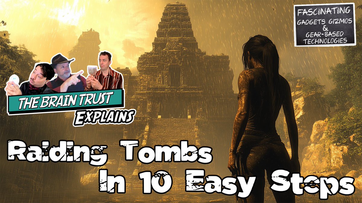 In case you missed it while eating Thanksgiving turkey, check out our episode on #TombRaider! We discuss puzzles VS traps, the whip VS the grappling hook, and Lara Croft VS Laura Craft: 
bit.ly/3Vd2Bcj
