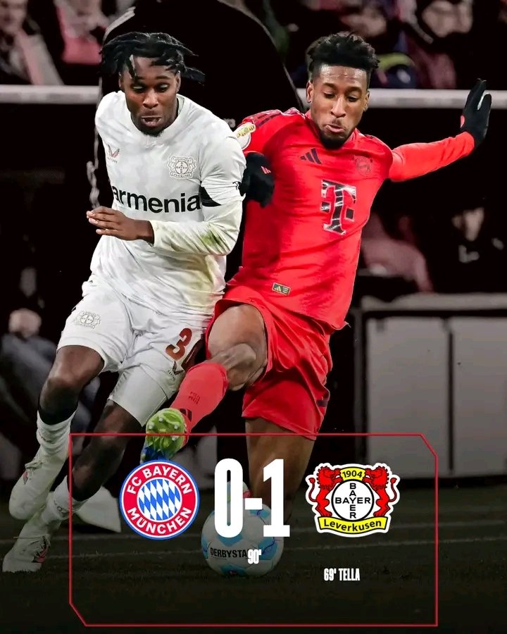 bavaros_brasil's tweet image. Fim de jogo. O Bayern está eliminado da DFB Pokal! 

😡ELIMINADO: Com Manuel Neuer expulso no começo do jogo, os atrapalhões Kim-Min-jae e Upamecano falharam no momento do gol.

🔴 #FCB 0️⃣-1️⃣ #BO4 ⚪

⚽: 69' Tella (Leverkusen). #FCBayern #MiaSanMia #FCBB04