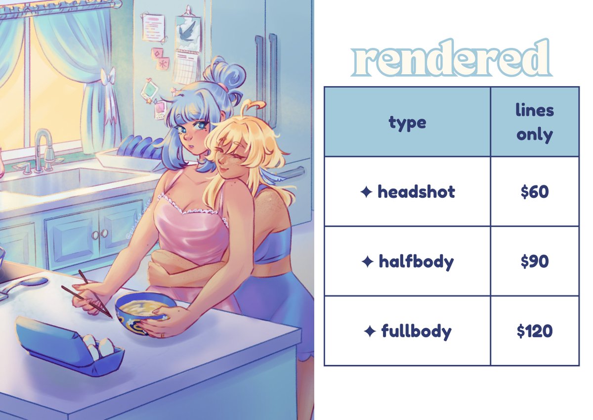 petalologist's tweet image. C♡MMS OPEN! 

i&apos;ll be taking requests for december! i have lowered some prices and have a NEW type in the thread below, along with additional info. i&apos;ll be doing 5 slots, so please dm to claim or rt to support! 🩷