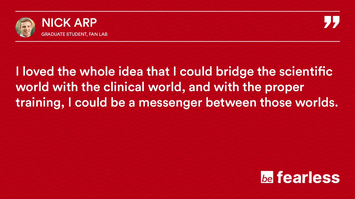Now in his sixth year of the rigorous eight-year MD/PhD program, Nick Arp studies metabolism in the Fan Lab with the goal of combining research and patient care. Read Nick's story: morgridge.org/story/rising-s…

#RisingSparks #BeFearless