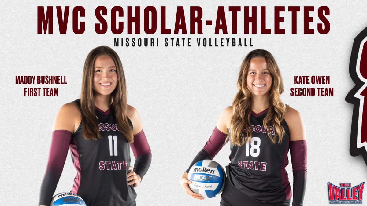 MoStateVB's tweet photo. 📚 and 🏐

MVC Scholar-Athlete honors for @MadelynBushne10 and @kate_owen10 👏

🔗 https://t.co/idxSS8ElkR https://t.co/ncjfXohwbd