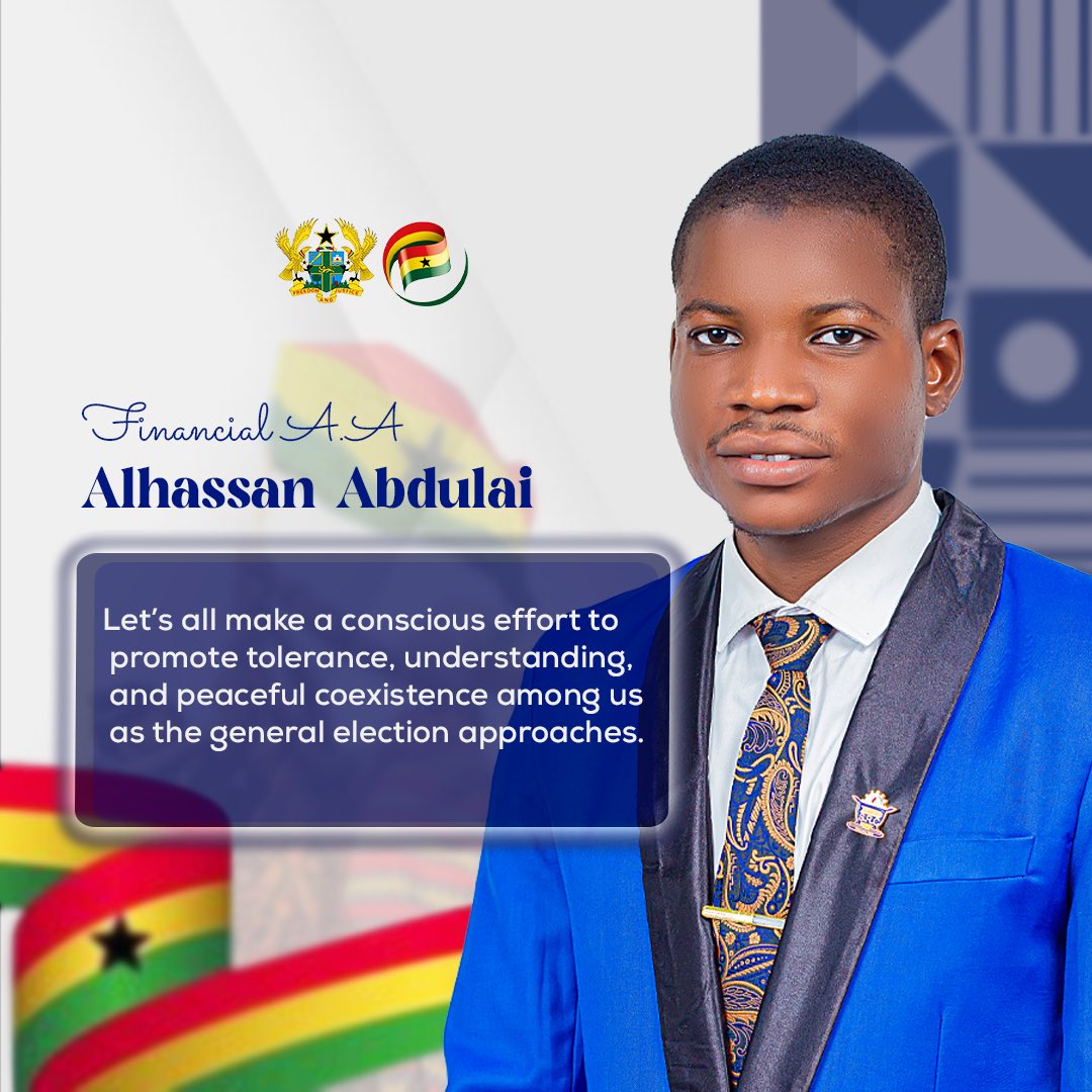 IAmAbdulai's tweet photo. ‘Say no to violence and misinformation*’ Let's work together to build a peaceful and stable Ghana. 

#IPledgeForPeace
 #PeacefulElections
 #GhanaDecides ¹" https://t.co/DtxAVig5iS