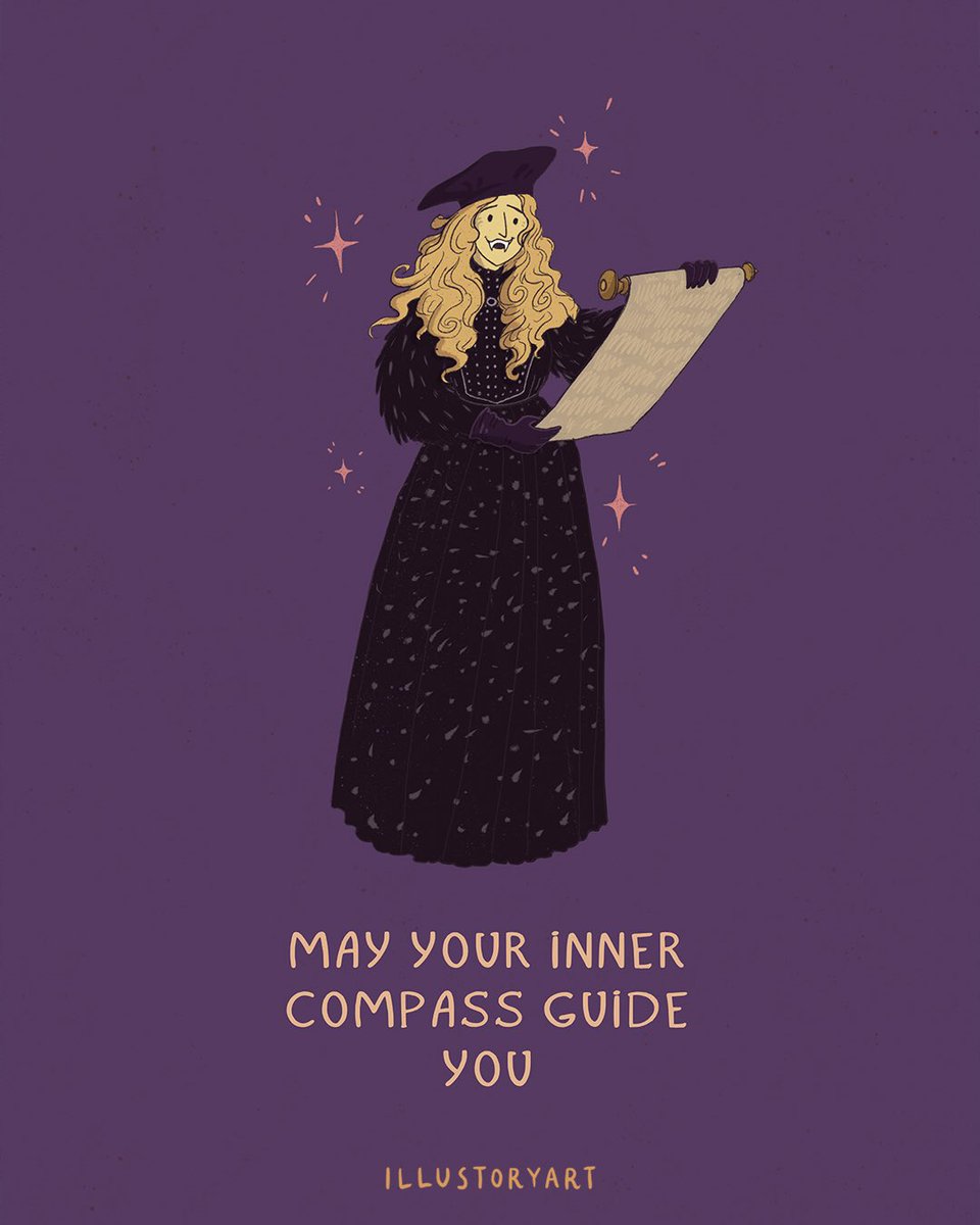 illustoryart's tweet image. A bit of advice from the Guide ✨ 
If you need guidance, look inside first! 💜
#whatwedointheshadows