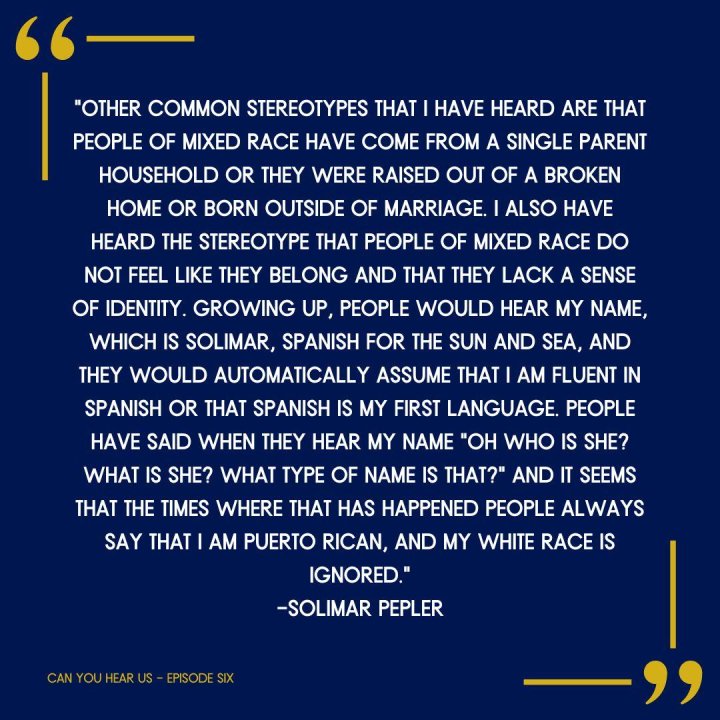 Tune in to this week’s episode on representation of mixed-race individuals and how it impacts self-perception and identity.

#UNC #UNCHussmanSchool #CanYouHearUsNow #Podcast #Season7