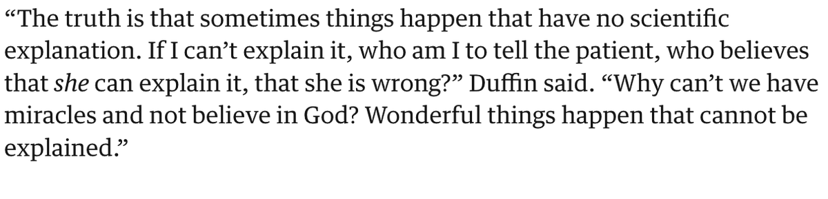 What makes a miracle? 

For <a href="/gdnlongread/">The Guardian Long Read</a>, I wrote about the Vatican's miracle investigations unit &amp; spoke to the doctors who are asked to verify inexplicable recoveries &amp; apparently miraculous cures: 

theguardian.com/news/2024/dec/…