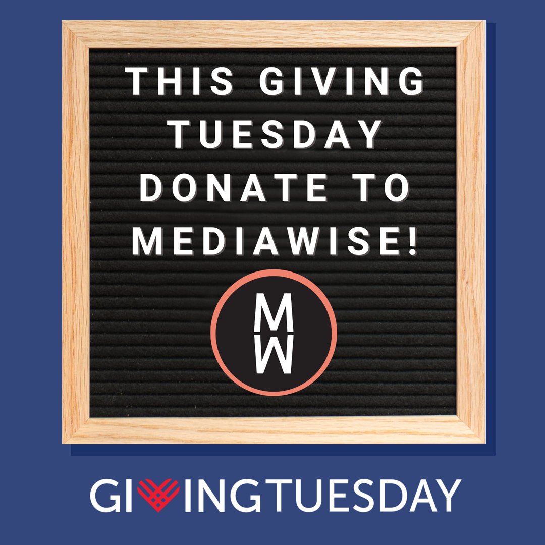 mediawise's tweet photo. It’s your chance to make a difference in the lives of the Teen Fact-Checking Network team as well as others seeking out to learn media literacy. Support smart digital citizenship: https://t.co/xzSXj0zvT5 #TFCN #factcheck #medialiteracy https://t.co/klmj0SjklS