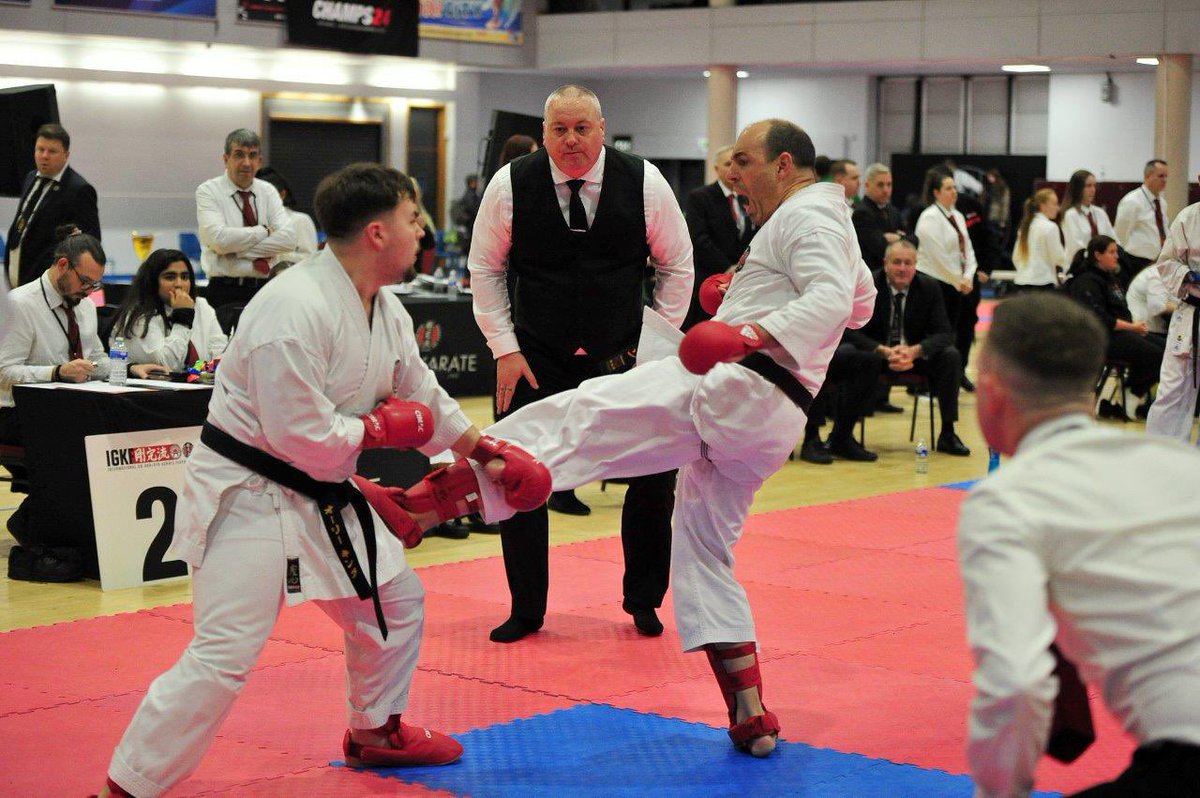 Last Saturday I swapped ladders and binoculars for gloves and gumshield to compete at my karate club's national championships in Sheffield. No medals for me on this occasion, but still a great day. Black Belt Open 45-54 Years followed by Black Belt Open (18+) Team Kumite.