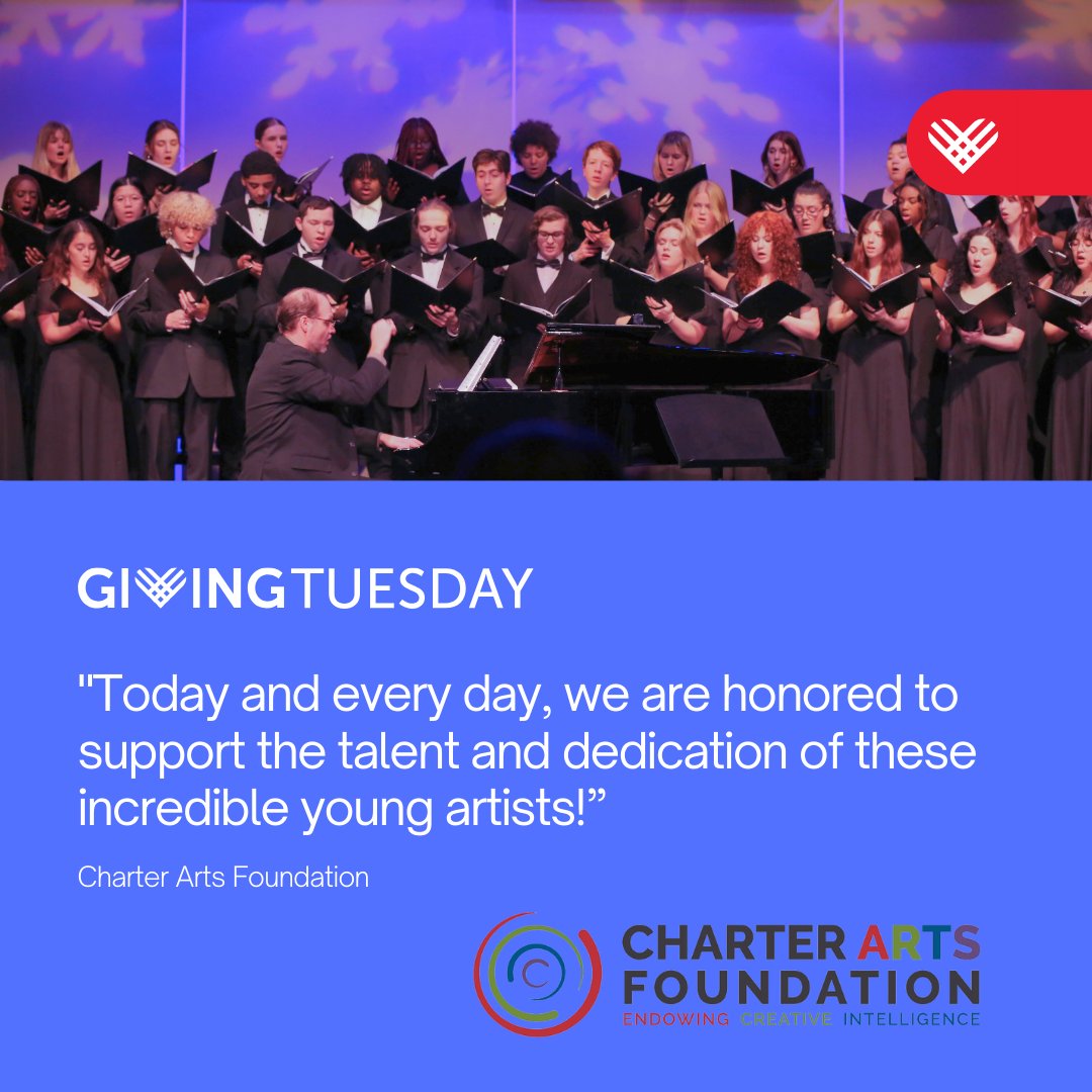 It's Giving Tuesday!  Today we come together as a community to give.  We are honored to support the welfare &amp; educational interests of the Lehigh Valley Charter High School for the Arts &amp; the talented young artists who  call it their home. Give Today: CharterArts.org.