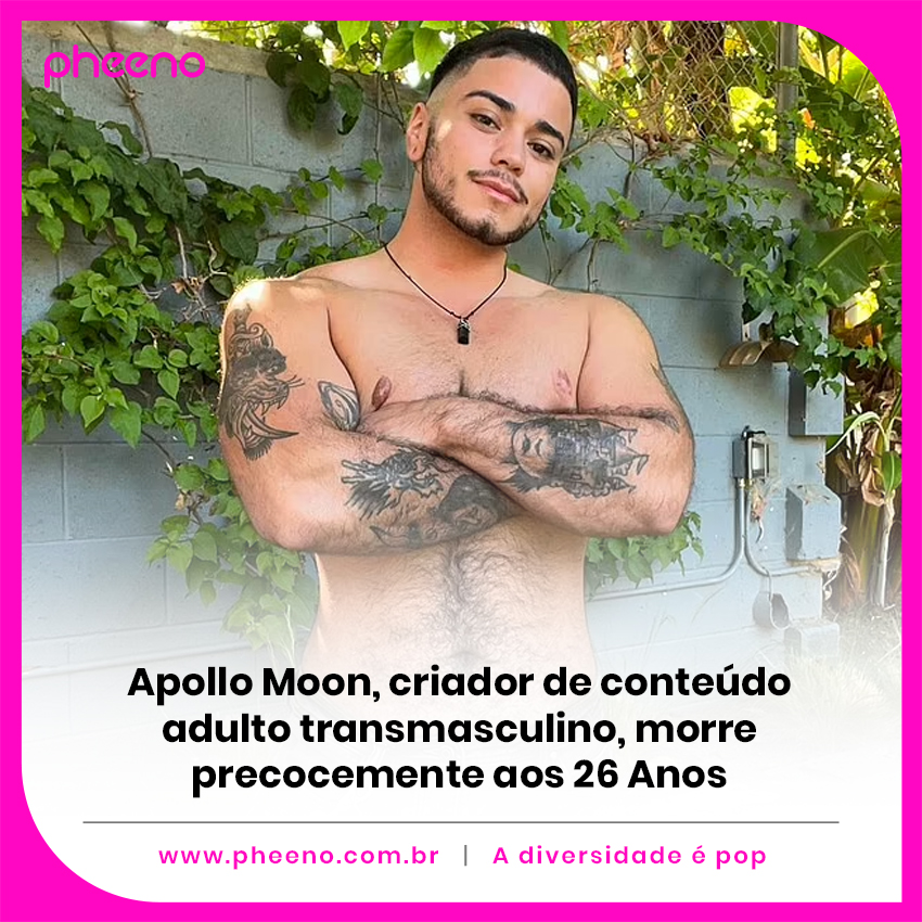SitePheeno's tweet photo. Luto na comunidade trans: Apollo Moon, criador de conteúdo 18+ transmasculino, faleceu aos 26 anos. Proeminente na indústria adulta, ele inspirou muitos com sua coragem e mensagens de amor à comunidade. 🕊️ #ApolloMoon https://t.co/JRMjpR49Tx https://t.co/9oFLdr8Z5o