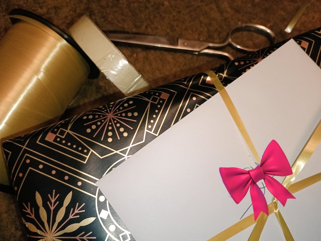 Rachel Jones (@racheljhere) on Twitter photo Nothing more satisfying than wrapping presents. My <a href="/ChristmasBkSwap/">ChristmasBookSwap</a> gift is on the ready to post pile 🤗 Nothing more satisfying than wrapping presents. My <a href="/ChristmasBkSwap/">ChristmasBookSwap</a> gift is on the ready to post pile 🤗