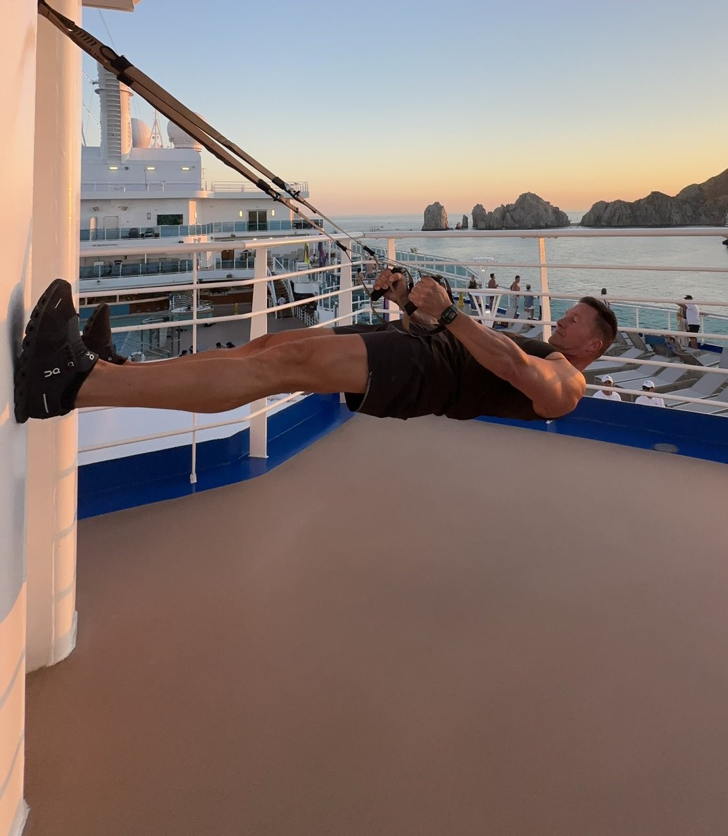 DirkBrandPC's tweet photo. Workout with a view at โel arcoโ in cabo san lucas, so much fun and what a beautiful view & scenery. #cabosanlucas #mexico #discoveryprincess #trx #princesscruises #travel #nature #thankful #grateful #sports #health #fitness #trxtraining #trxworkout https://t.co/qUcOSaPpDw
