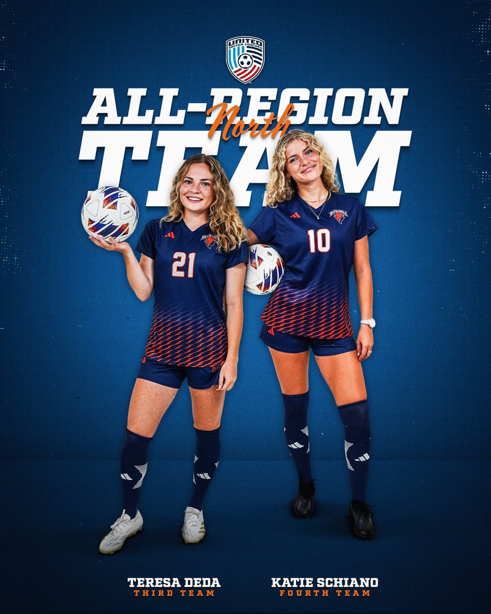 The honors keep pouring in for Teresa Deda and Katie Schiano, as they both earned All-Region honors today! Teresa is just the second Bison ever to make All-Region three times. #rayBucknell 

📰 bucknellbison.com/news/2024/12/3…