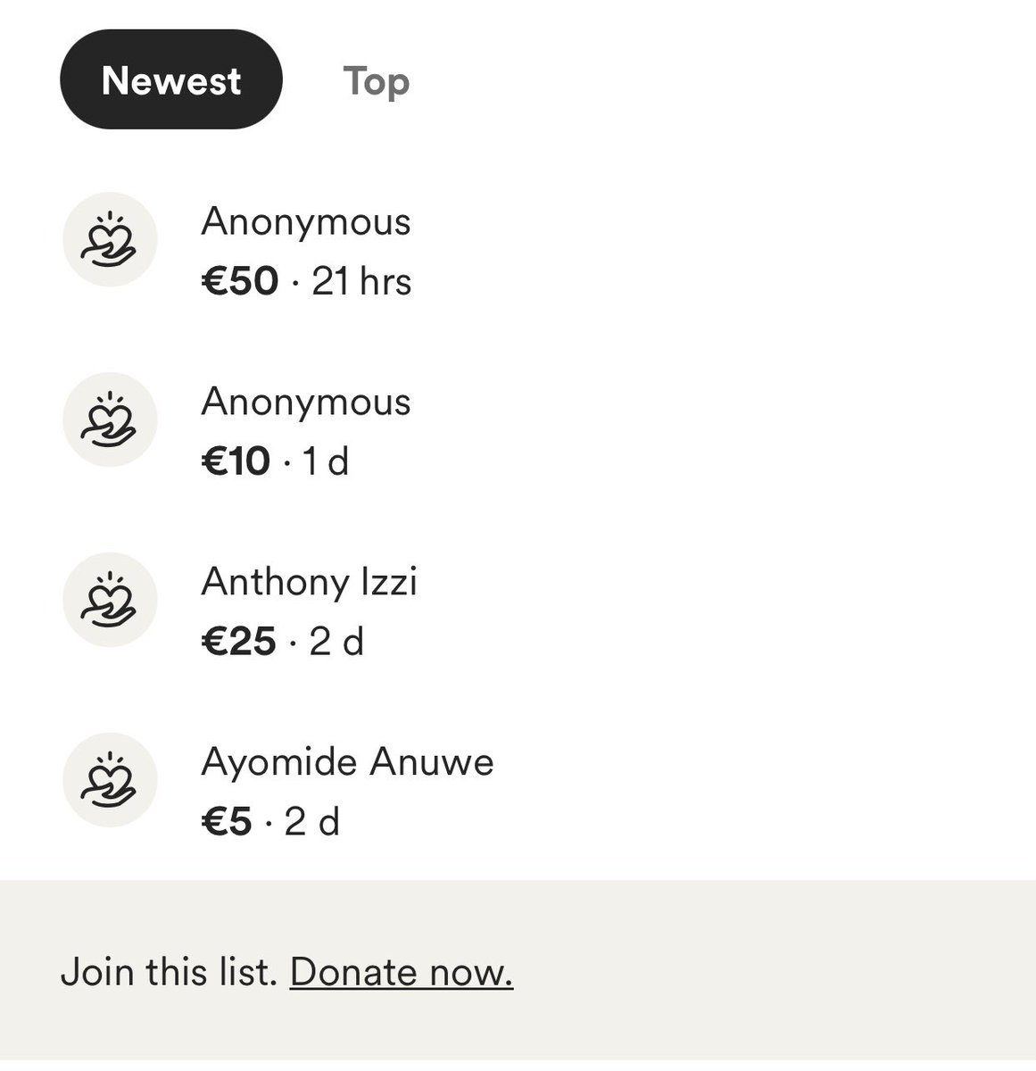The donations rate has become very slow, I barely get donations during the day as you can see. I’m so disappointed, we only need 53€ to reach a new goal which is 2.000€
Pls keep supporting my campaign, i know we can do it together.

Please repost it 🙏🏻

gofund.me/b1151a74