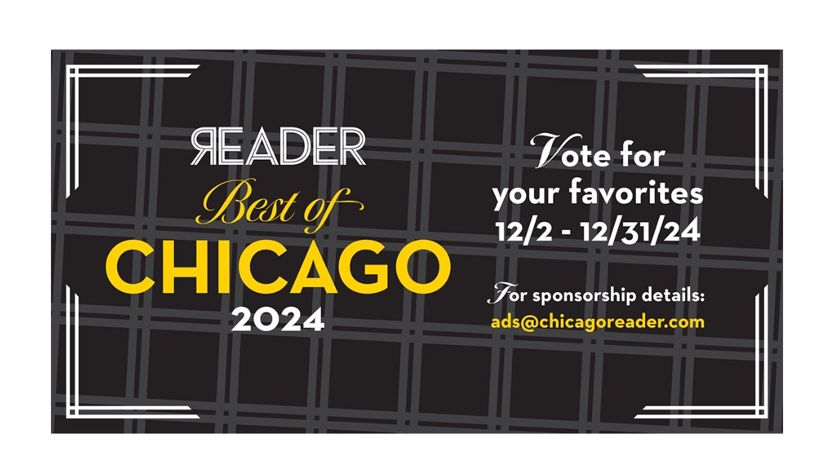 ACPRazzo's tweet image. Hey, fans and followers-we’ve been nominated as ‘Best Local Spirit’ and need your vote!! Go to: chicagoreader.com/best-of-chicag…