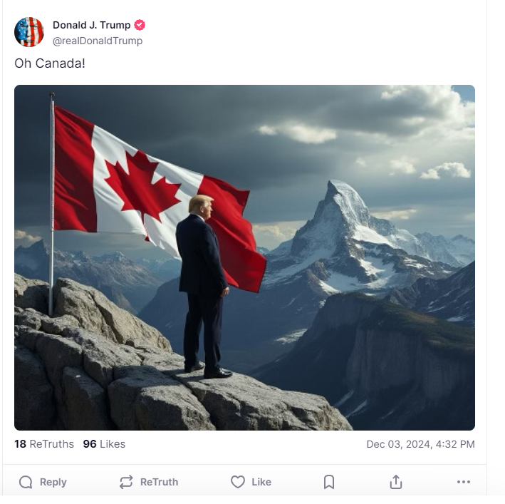 josh_wingrove's tweet photo. Trump's latest Truth Social post: https://t.co/OcGdRFStlY