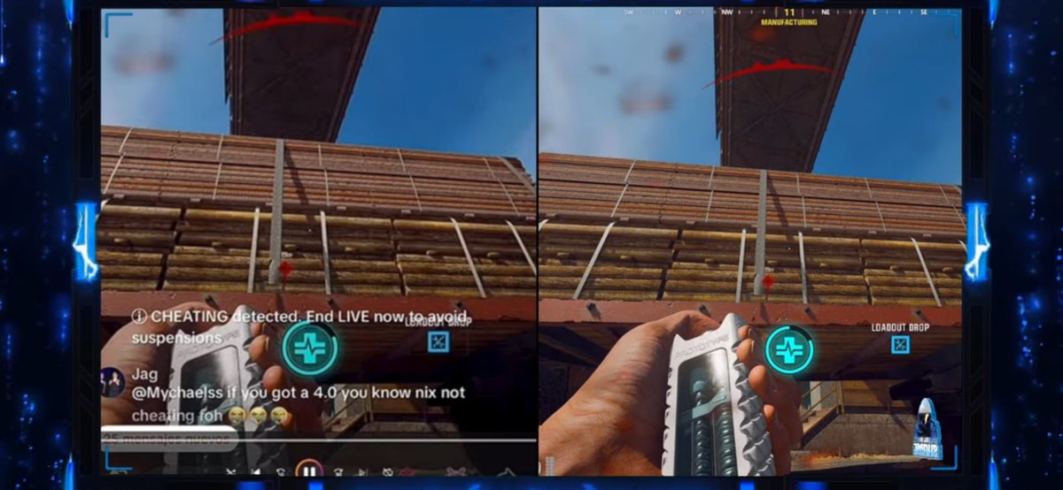 comeupkid's tweet photo. @ATVI_Ricochet @CallofDuty @SHGames @RavenSoftware @InfinityWard @Treyarch @XboxP3 @ATVI_Ricochet I just don’t get it ya’ll. U need to update upgrade, or just do your fuckin job.  Both of these are in real time are you serious Left side is @TicTocTick right side @ATVI_Ricochet in quotations 🖕🏽🖕🏽 nothing detected by them what a joke 🤦🏽‍♂️ 🤦🏽‍♀️ 🤦🏽 https://t.co/S6epWn7MYJ