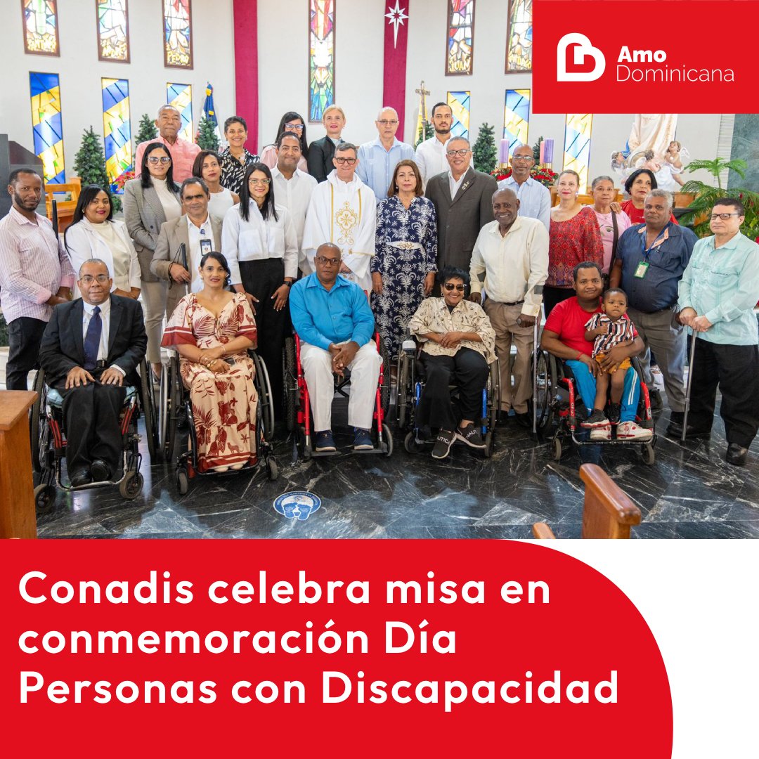 AmoDominicana's tweet image. Conadis celebra misa en conmemoración del Día Internacional de las Personas con Discapacidad

📲 amodominicana.com/conadis-celebr…

#conadis #conadiscontodos #conadis #republicadominicana #bennymetz