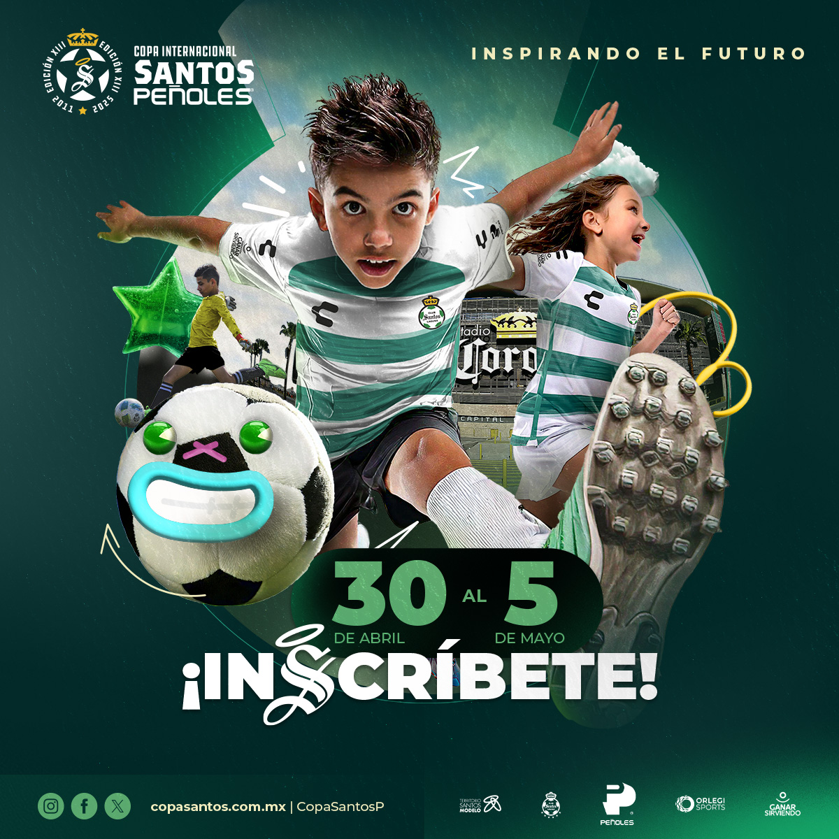 🏆✨ ¡𝗟𝗹𝗲𝗴𝗮 𝗹𝗮 𝟭𝟯𝗿𝗮 𝗘𝗱𝗶𝗰𝗶𝗼́𝗻 𝗱𝗲 𝗹𝗮 𝗖𝗼𝗽𝗮 𝗜𝗻𝘁𝗲𝗿𝗻𝗮𝗰𝗶𝗼𝗻𝗮𝗹 𝗦𝗮𝗻𝘁𝗼𝘀 𝗣𝗲𝗻̃𝗼𝗹𝗲𝘀! 

#LaMejorCopaDeMéxico está de vuelta, del 30 de abril al 5 de mayo de 2025. 

⚽ Cupo limitado: ¡Asegura tu lugar ya!
📲 Informes en: