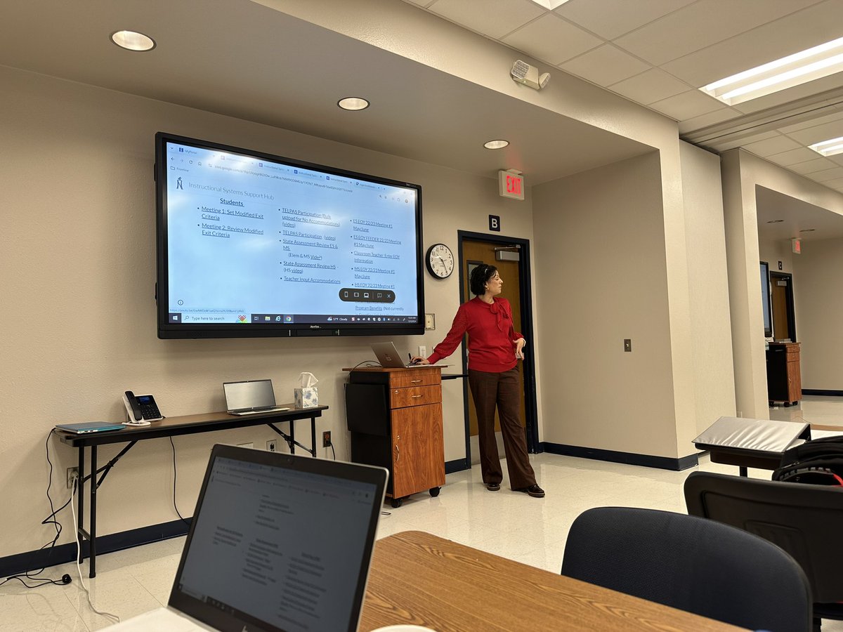 All-Star <a href="/LauraDougan210/">🙏</a> teaching the how-to’s on how to enter LPAC accommodations for the upcoming assessments! <a href="/ContinuousNisd/">NISD Office of Continuous Improvement</a> 
Great session by Maribel Alvarado w/the <a href="/NisdBILESL/">NISD Bilingual & ESL</a> <a href="/BilESLDirDillon/">Ericka Dillon</a> #shinebright #education #teaching