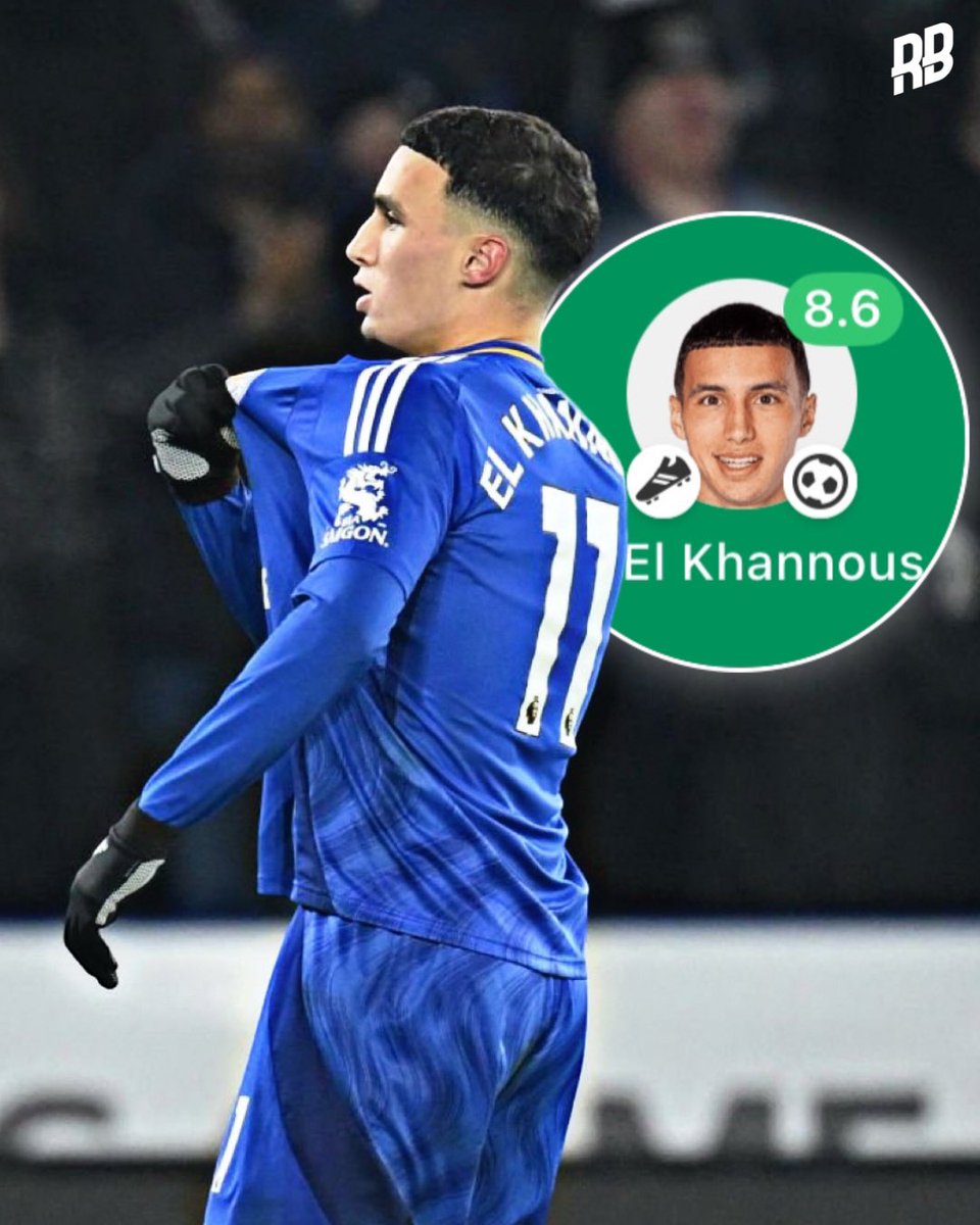 20 year-old Bilal El Khannouss scores his first Premier League goal 🤩🇲🇦

Goal and assist tonight… he was given the chance by new Leicester manager Ruud van Nistelrooy, and he’s taken it 👏🏽💫