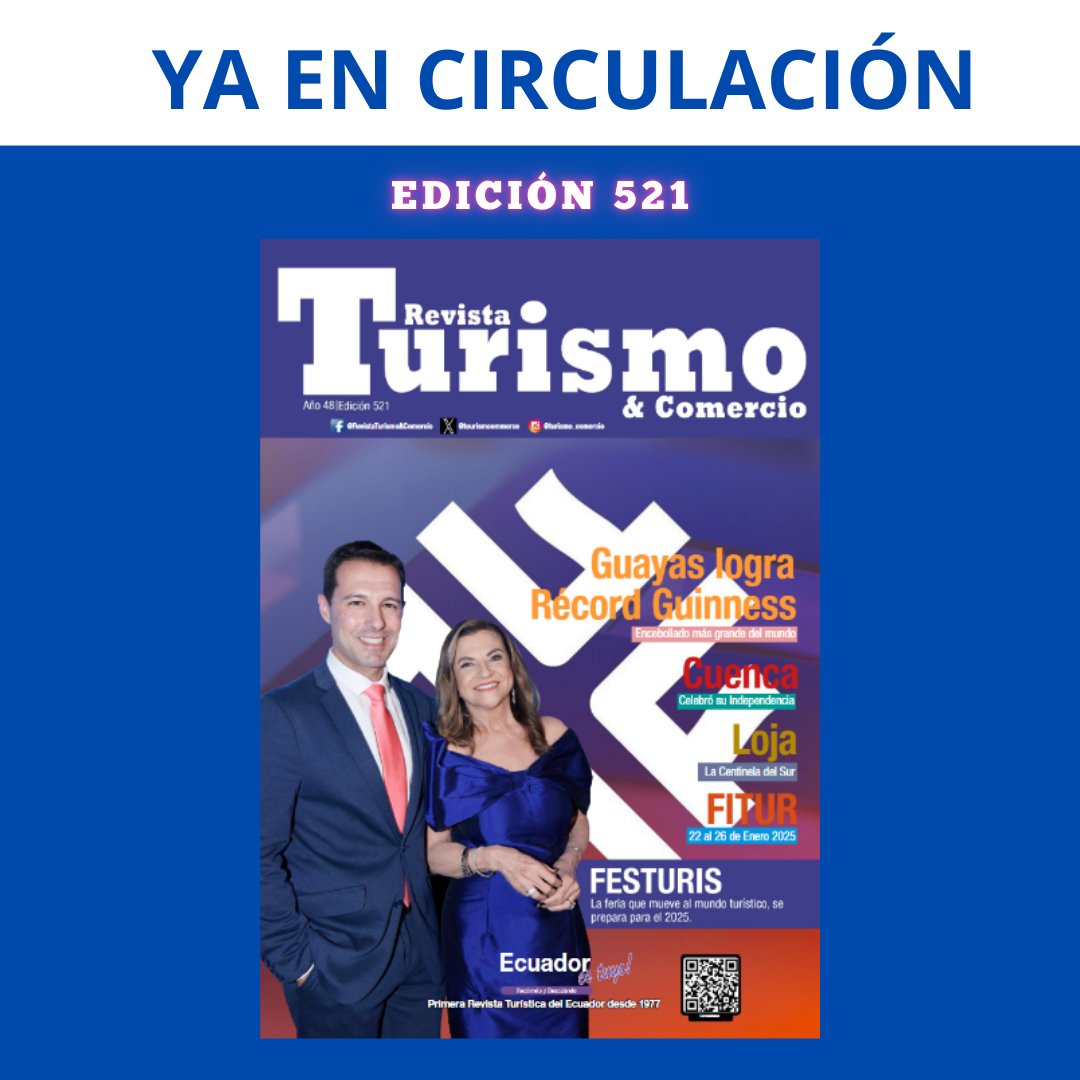 Ya en circulación la edición # 521.   Detalles de momentos en la FESTURIS, Brasil. 

Link en nuestra biografía👍