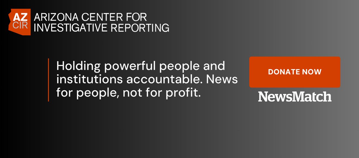 It's #GivingTuesday, or what we call, #GivingNewsDay, and we have a goal to raise $5,000 in direct support of our investigative reporting. Thanks to local and national donors, each gift is double-matched!

azcir.fundjournalism.org/newsmatch-2024/