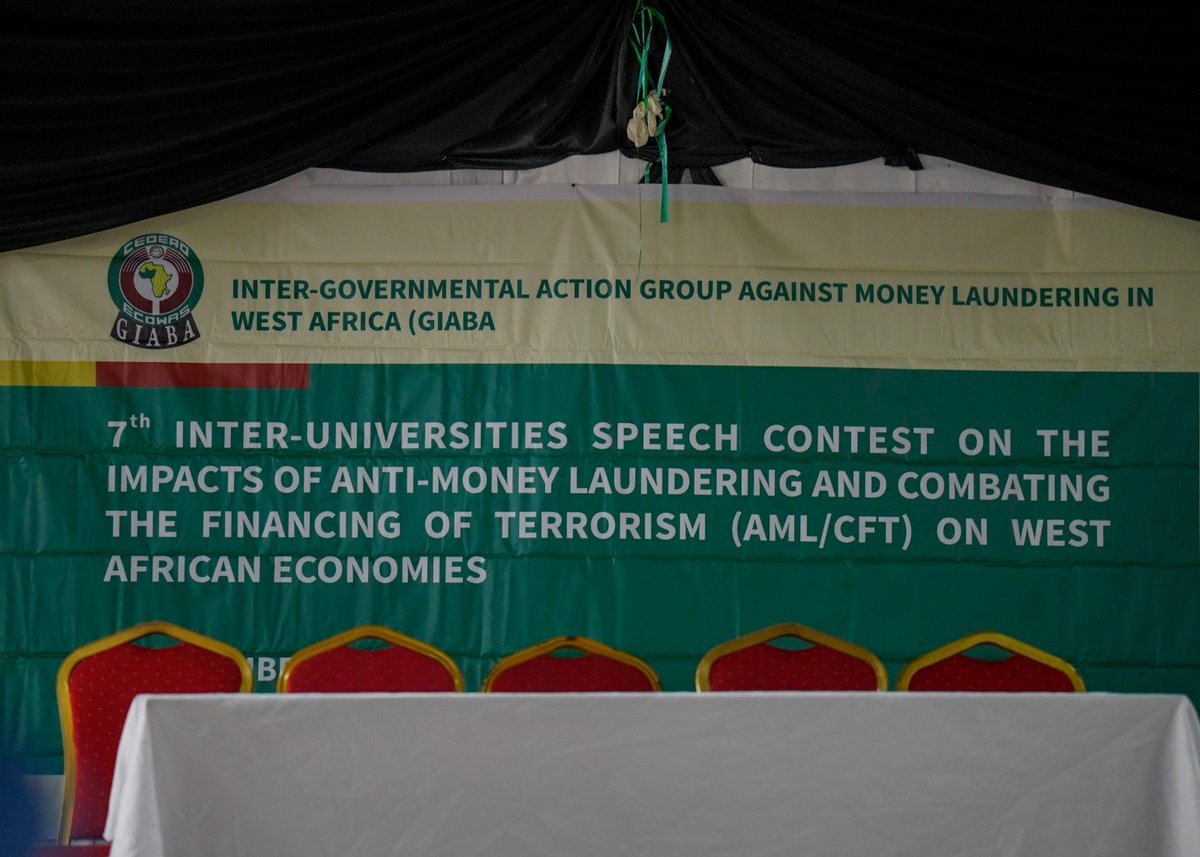 GiabaEcowas's tweet photo. 7th Inter-University Speech Contest organized for GIABA Anglophone Countries held in Liberia. Students from the Gambia, Ghana, Liberia, Nigeria &amp; Sierra Leone participated in the contest. The Gambian contestant emerged winner, Ghana 1st Runner-Up, &amp; Liberia 2nd Runner-Up. Photos! https://t.co/vQEG6J2YpP