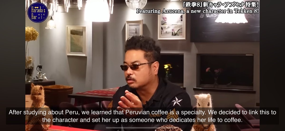 Elegy003's tweet photo. @izanarieth @Luckyjust1y And this quote is at 22:20, where he outright states that they made coffee a part of her personality because she’s from Peru https://t.co/V6gdNRs65D