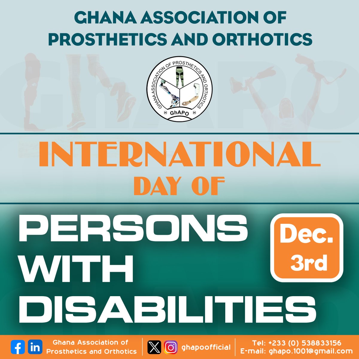 Ghana Association of Prosthetics and Orthotics tweet media