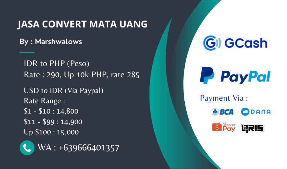 Jasa TF CV Peso Gcash🌙 Mars 🌕 tweet media
